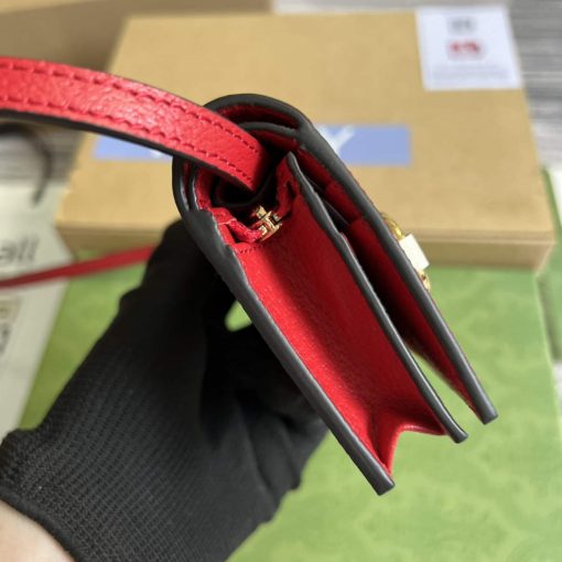 Adidas x Gucci Card Case With Horsebit Off-white And Red Leather - Image 4