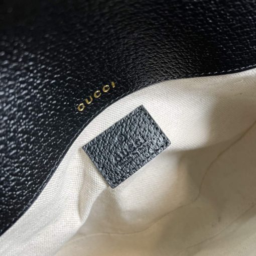 Adidas x Gucci Horsebit 1955 Mini Bag Black And White Leather - Image 9