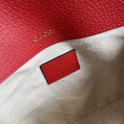 Adidas x Gucci Horsebit 1955 Mini Bag Red And White Leather - Image 9