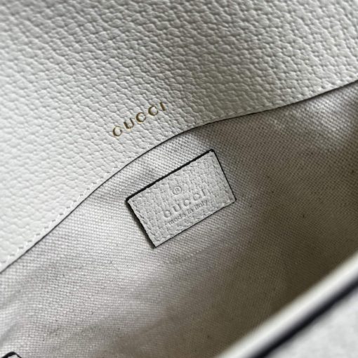 Adidas x Gucci Horsebit 1955 Mini Bag White And Black Leather - Image 9