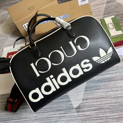 Adidas x Gucci Large Duffle Bag Black - Image 4