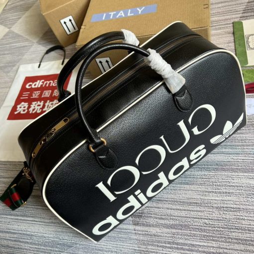 Adidas x Gucci Large Duffle Bag Black - Image 6