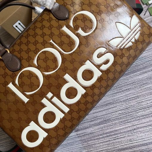 Adidas x Gucci Large Duffle Bag Brown - Image 5