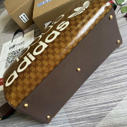 Adidas x Gucci Large Duffle Bag Brown - Image 7