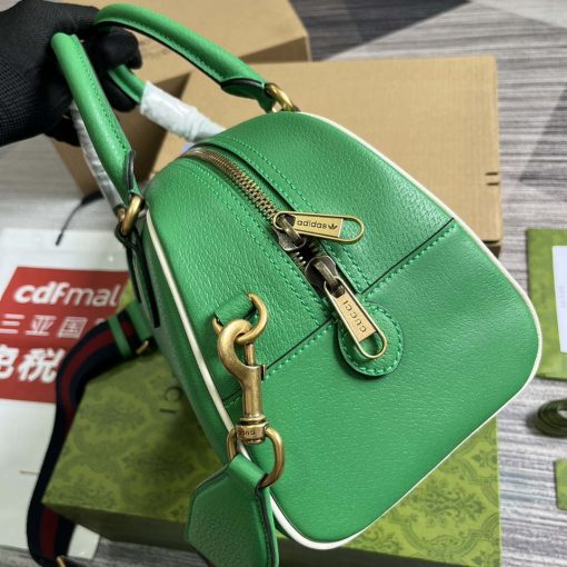 Gucci Adidas x Gucci Medium Duffle Bag Green - Image 3