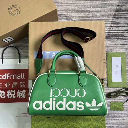 Gucci Adidas x Gucci Medium Duffle Bag Green