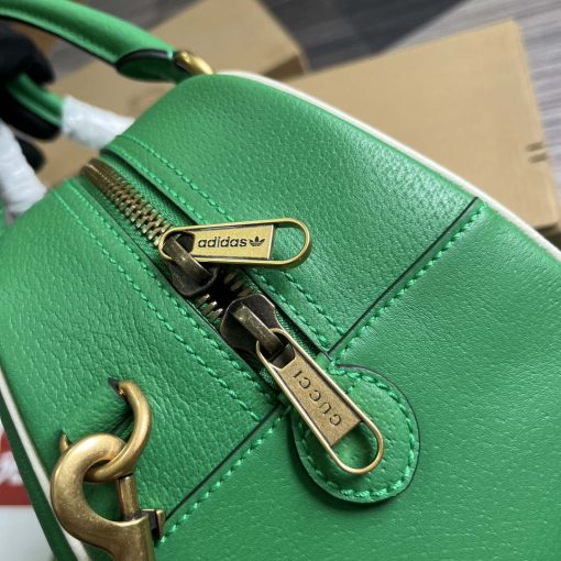 Gucci Adidas x Gucci Medium Duffle Bag Green - Image 7