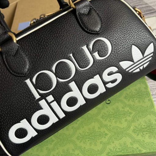 Adidas x Gucci Mini Duffle Bag Black - Image 6