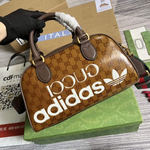 Adidas x Gucci Mini Duffle Bag Brown