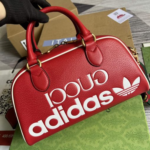 Adidas x Gucci Mini Duffle Bag Red