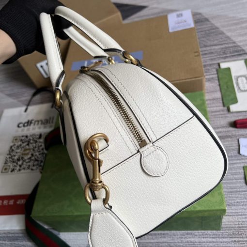 Adidas x Gucci Mini Duffle Bag White - Image 4