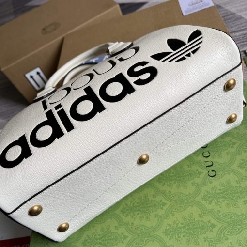 Adidas x Gucci Mini Duffle Bag White - Image 6