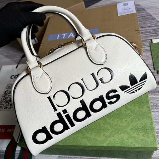 Adidas x Gucci Mini Duffle Bag White