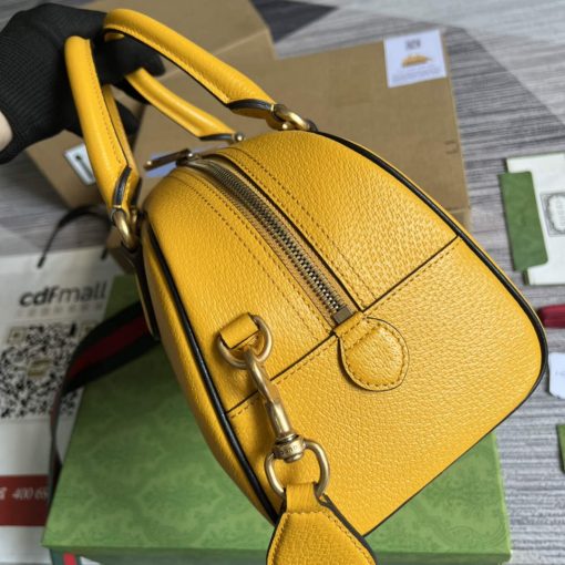 Adidas x Gucci Mini Duffle Bag Yellow - Image 4