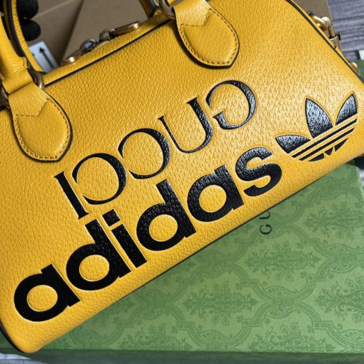 Adidas x Gucci Mini Duffle Bag Yellow - Image 6