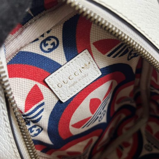 Adidas x Gucci Mini Top Handle Bag White Leather - Image 9