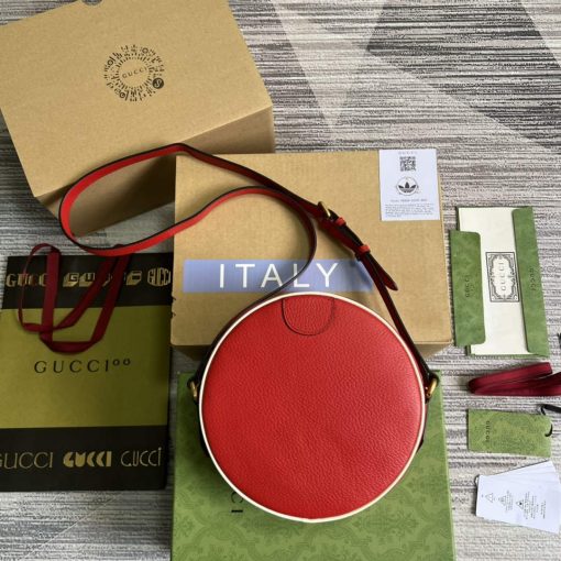 Adidas x Gucci Ophidia Shoulder Bag Red Leather - Image 2