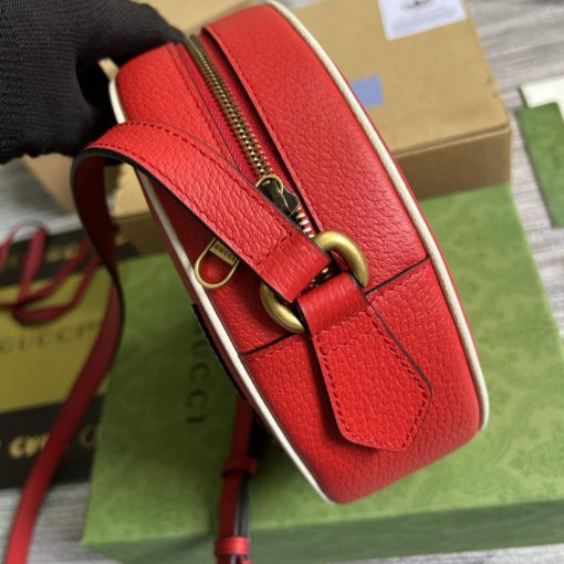 Adidas x Gucci Ophidia Shoulder Bag Red Leather - Image 3