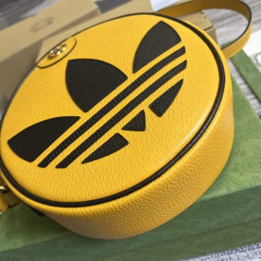 Adidas x Gucci Ophidia Shoulder Bag Yellow Leather - Image 7