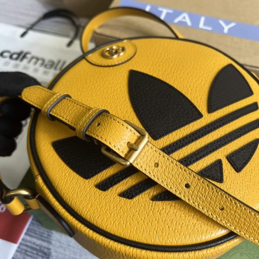 Adidas x Gucci Ophidia Shoulder Bag Yellow Leather - Image 8