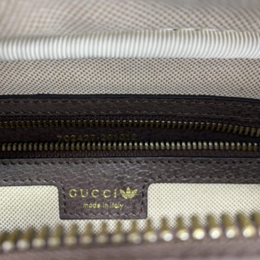 Adidas x Gucci Small Shoulder Bag Beige And Brown GG Canvas - Image 9