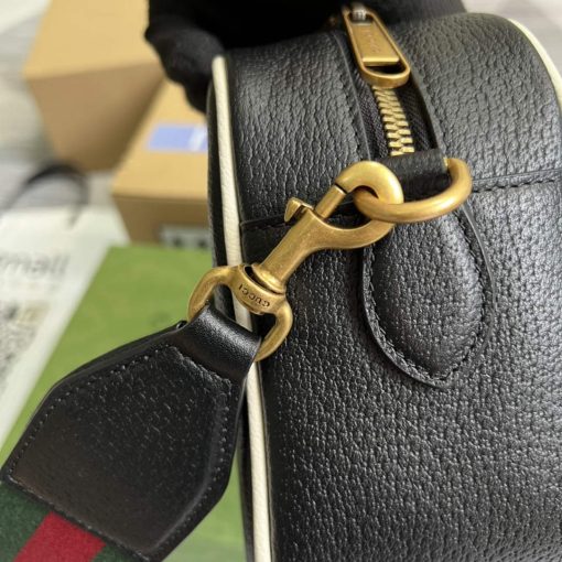 Adidas x Gucci Small Shoulder Bag Black Leather - Image 7