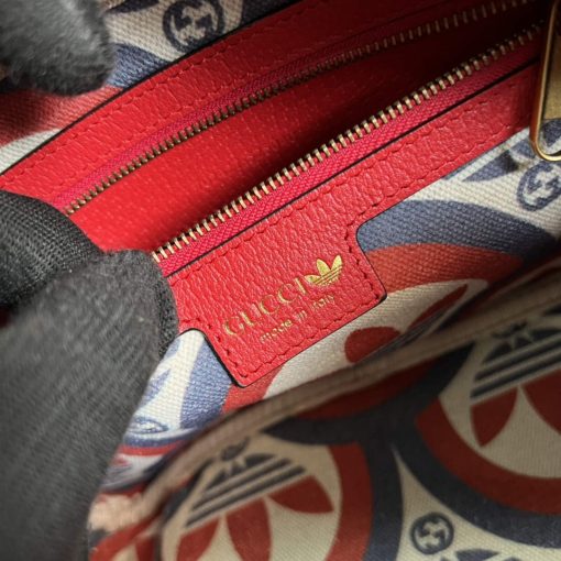 Adidas x Gucci Small Shoulder Bag Red Leather - Image 9