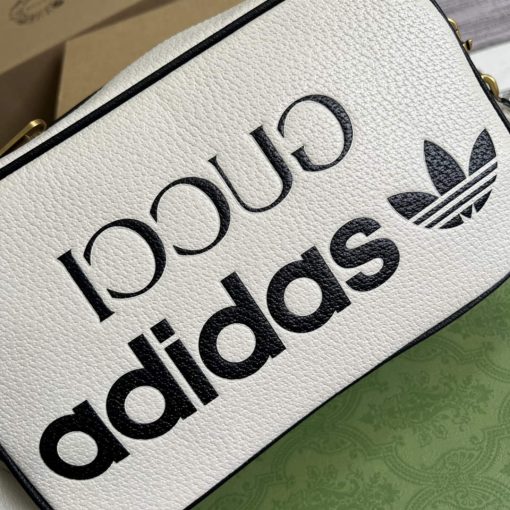 Adidas x Gucci Small Shoulder Bag White Leather - Image 5