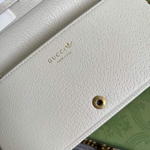 Adidas x Gucci Wallet With Chain Black And White Leather - Image 8