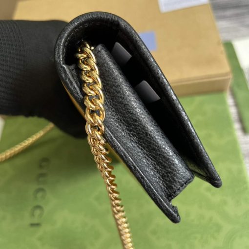 Adidas x Gucci Wallet With Chain Off-black And Yellow Leather - Image 4