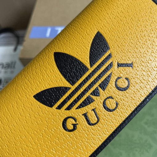 Adidas x Gucci Wallet With Chain Off-black And Yellow Leather - Image 6