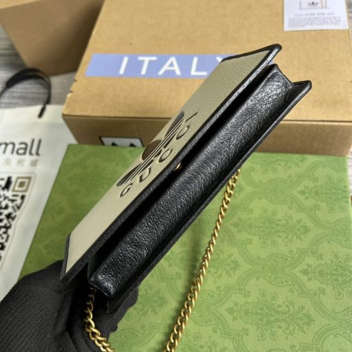 Adidas x Gucci Wallet With Chain Off-white And Black Leather - Image 6