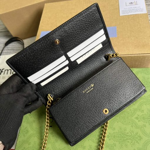 Adidas x Gucci Wallet With Chain Off-white And Black Leather - Image 7