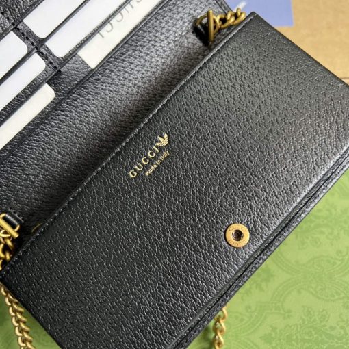 Adidas x Gucci Wallet With Chain Off-white And Black Leather - Image 8