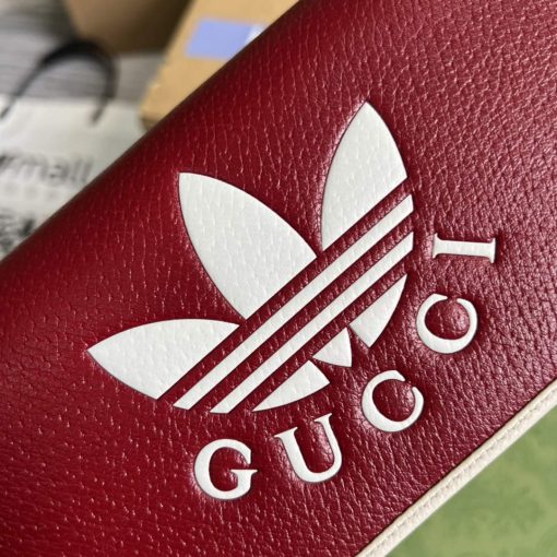 Adidas x Gucci Wallet With Chain Off-white And Red Leather - Image 5