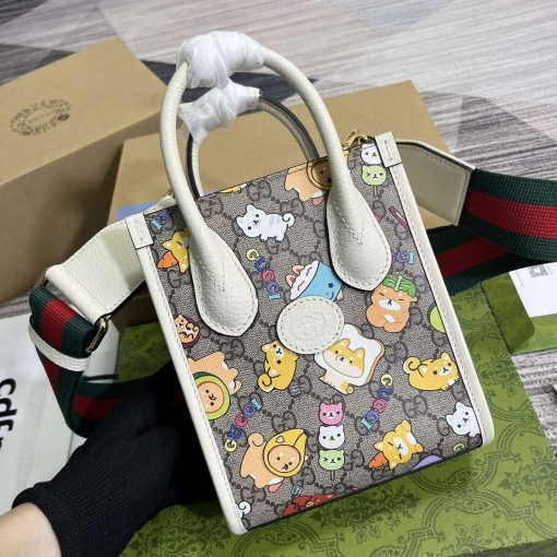 Gucci Animal Print Mini Tote Bag - Image 4