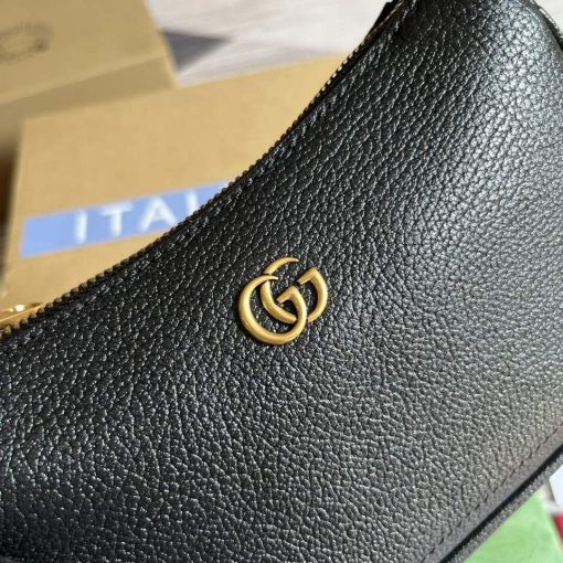 Gucci Aphrodite Shoulder Bag With Double G Black - Image 5