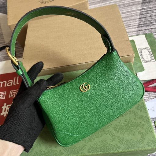 Gucci Aphrodite Shoulder Bag With Double G Green - Image 4