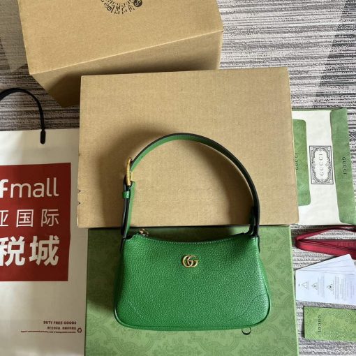 Gucci Aphrodite Shoulder Bag With Double G Green