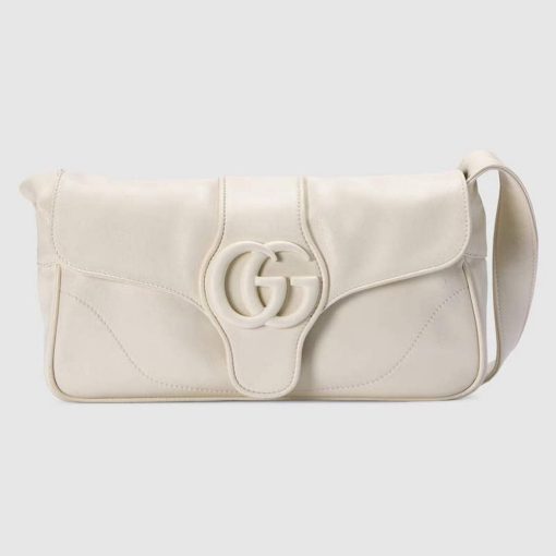 Gucci Aphrodite Small Shoulder Bag White Soft Leather