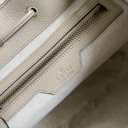 Gucci Backpack With Interlocking G Beige And White - Image 9