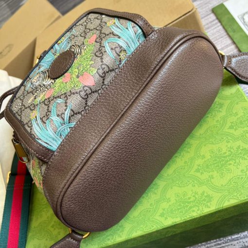 Gucci Backpack With Interlocking G Brown - Image 8