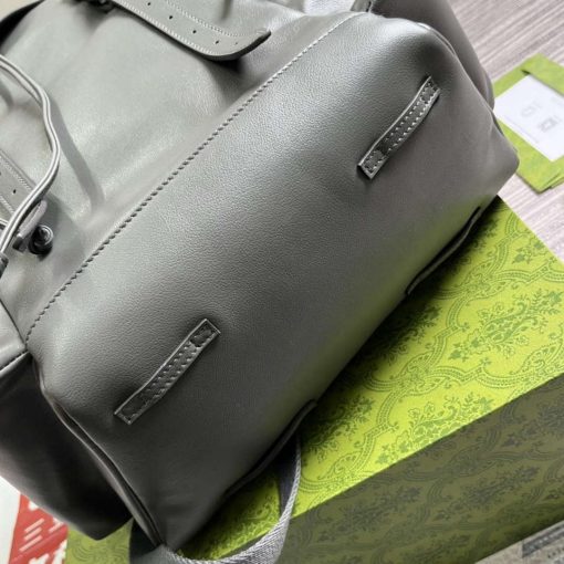 Gucci Backpack With Tonal Double G Gray - Image 7