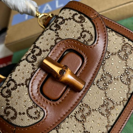 Gucci Bamboo 1947 Mini Top Handle Bag - Image 6