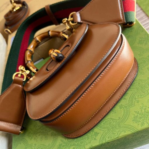 Gucci Bamboo 1947 Mini Top Handle Bag Tan - Image 6