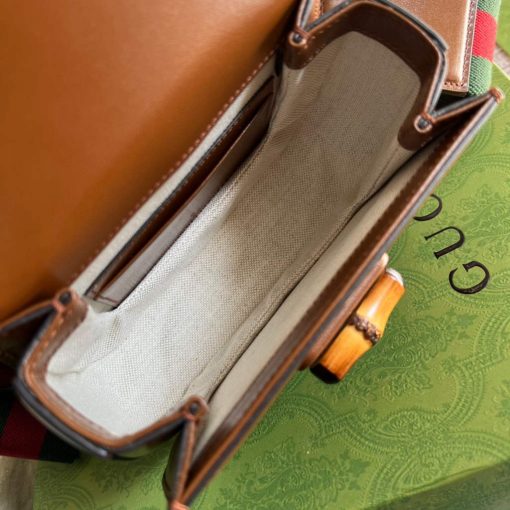 Gucci Bamboo 1947 Mini Top Handle Bag Tan - Image 9
