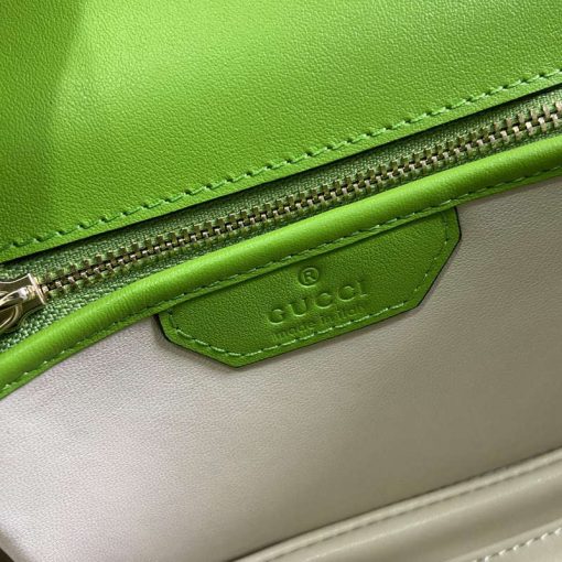 Gucci Bamboo 1947 Small Top Handle Bag Green Patent Leather - Image 9