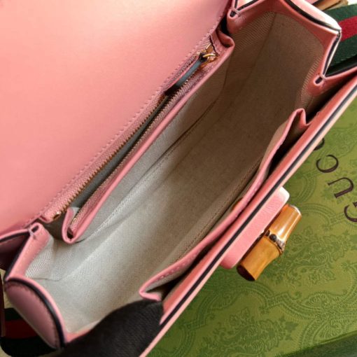 Gucci Bamboo 1947 Small Top Handle Bag Pink - Image 9