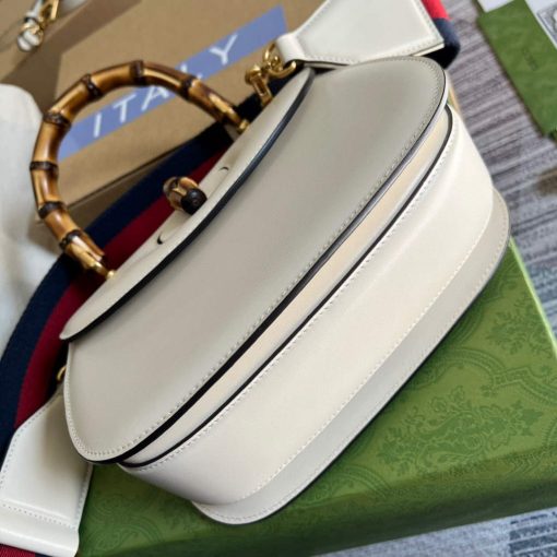 Gucci Bamboo 1947 Small Top Handle Bag White - Image 7