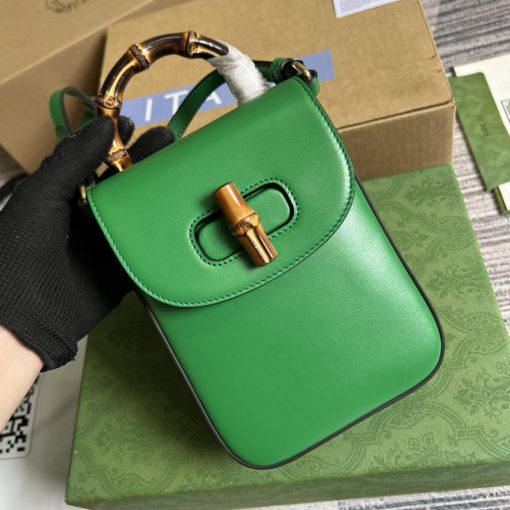 Gucci Bamboo Mini Handbag Green